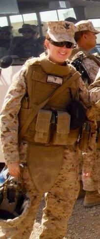 Amanda while deployed in Afghanistan in 2010.